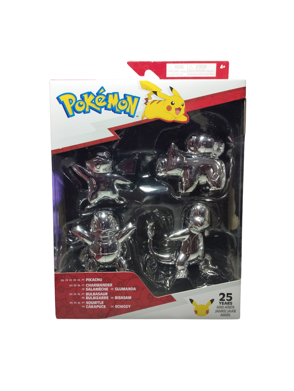 JAZWARES - POKEMON - Set de 4 pokemon metalicos JAZWARES - POKEMON - Set de 4 pokemon metalicos